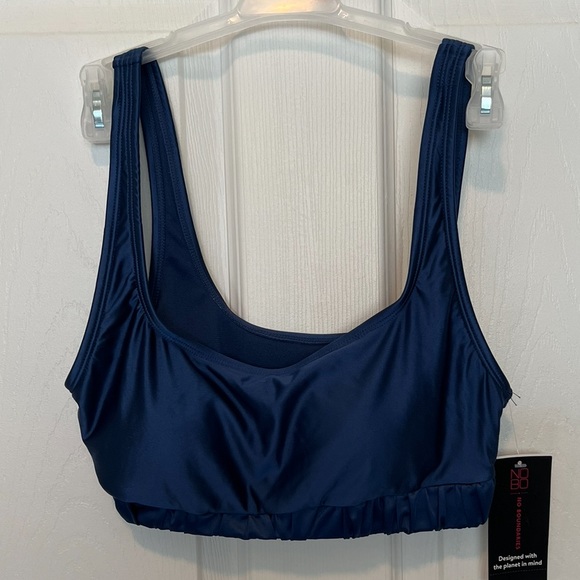 No Boundaries Juniors Lure Tipped Push Up Top Sz m (7-9) Storm Blue NWT - Picture 10 of 11